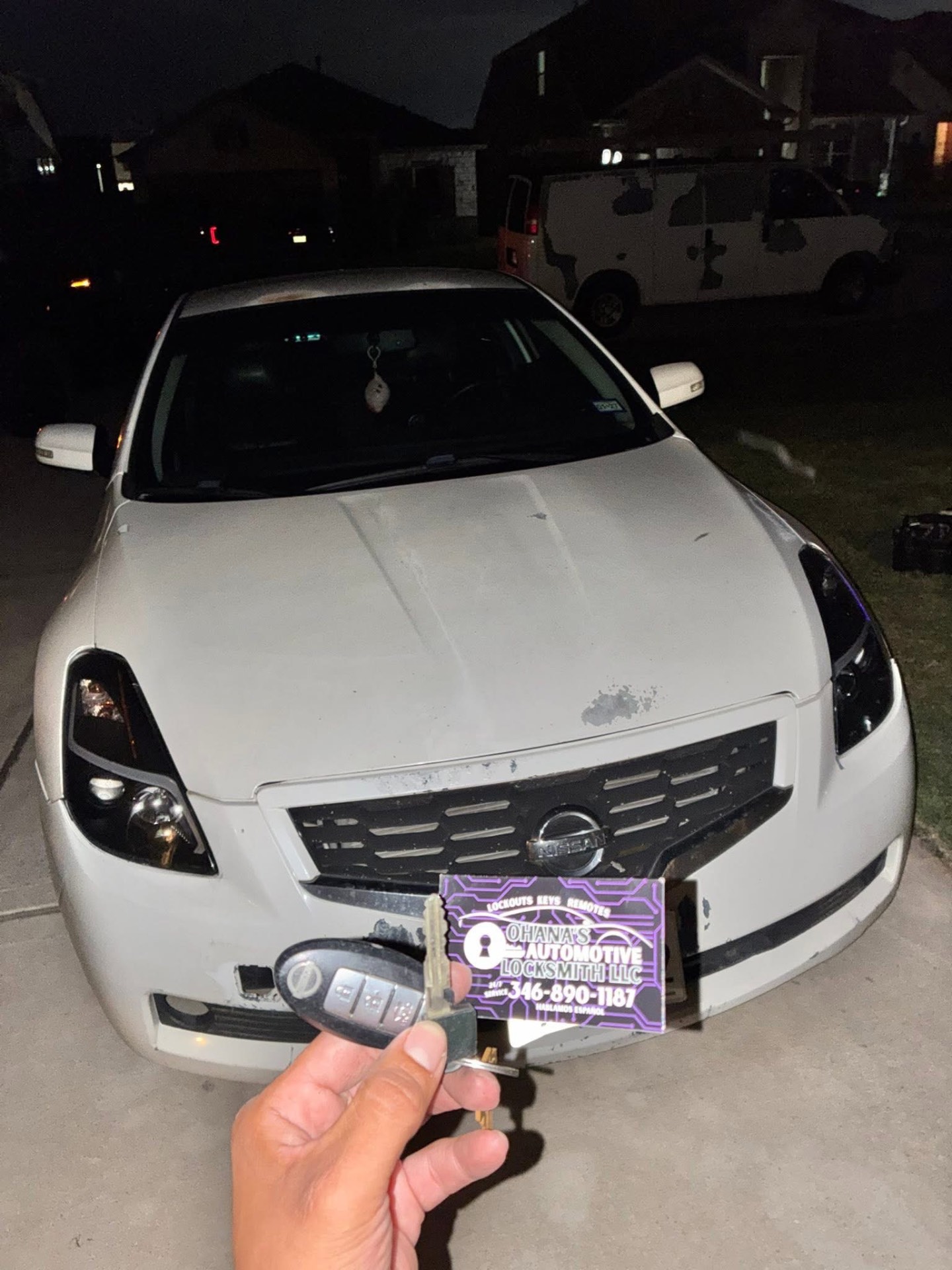 Nissan Altima smart key replacement after hours